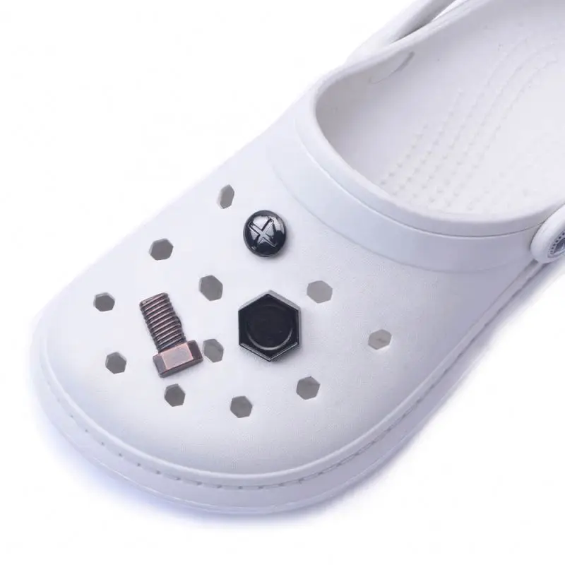 

Post Malone X Croc Scrap Metal 3 Pack Jibitz Charms croc pins for croc shoes, As pics