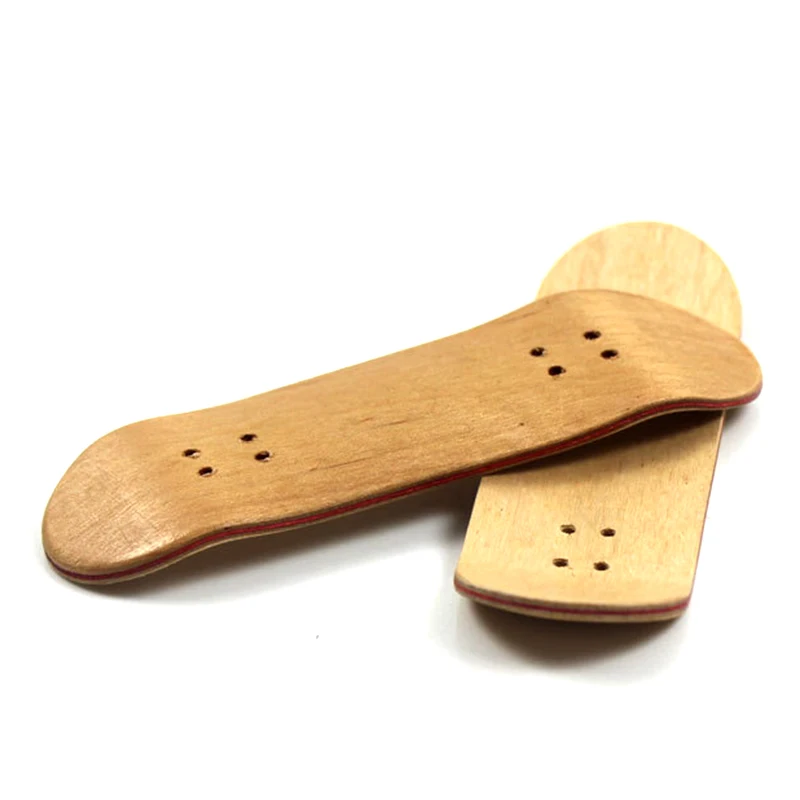 

Fingerboard Skate Mini Complete Professional Maple Wood Finger Skateboard with Ball Bearings, Wooden maple color