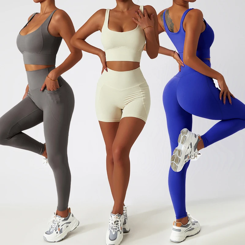 

Iogo yoga sets fitness women Workout Clothes Seamless Sports Bra Yoga Leggings 2 Piece Set Seamless Yoga Set women sportswear