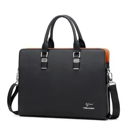 

Men's bag business briefcase horizontal handbag men's One Shoulder Messenger backpack business A4 briefcase