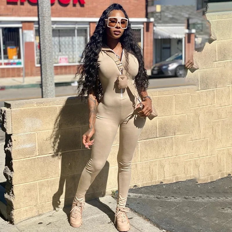 

Womens Rompers Jumpsuits Sexy Jumpsuit Short Hooded Slim Womens Shortsleeve Romper, Picture color