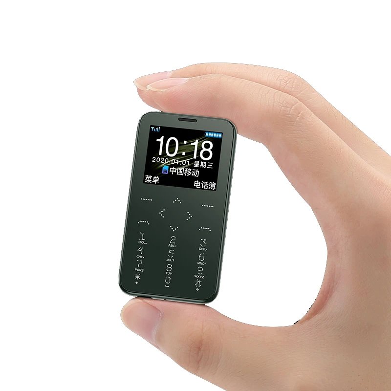 

Mini Card Phone Low Price Bar Phone With Camera 24+32 Memory Support ADPCM/AMR Multiple Language Mini Phone Pocket Size