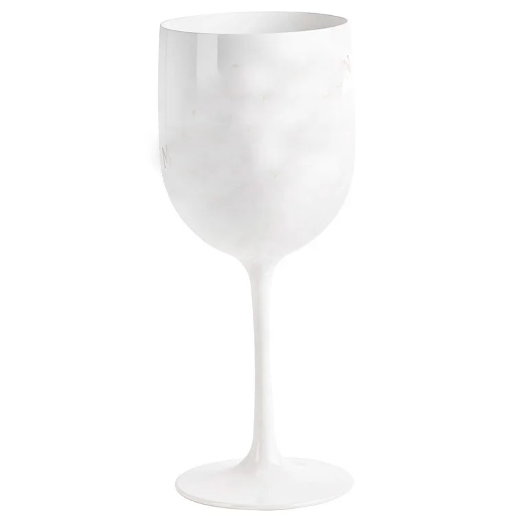 

Classic Ice Imperial White Champagne Glass Plastic Goblet Wine Glass, Customer request