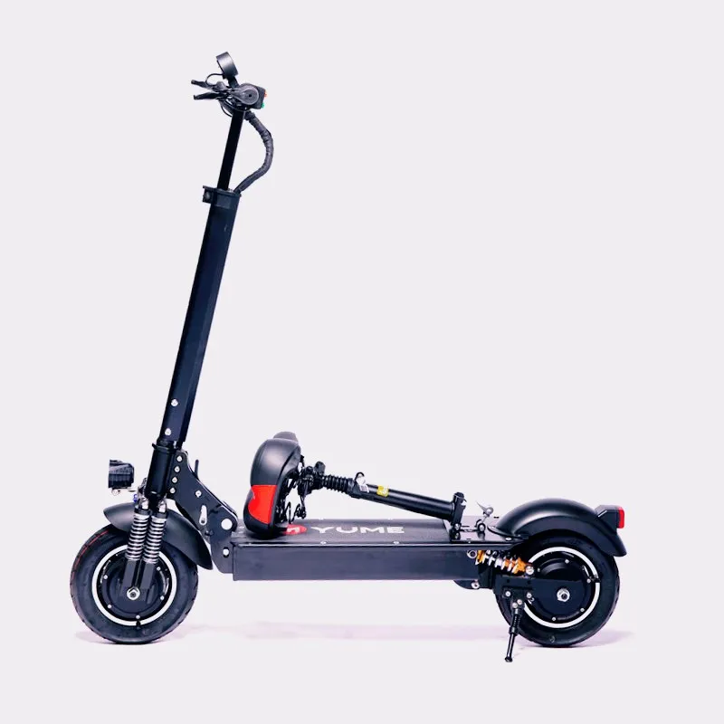 

YUME EU Warehouse stocks 2000w 52v 23.4ah battery 10inch fat tire electric scooter with seat for adult, Black