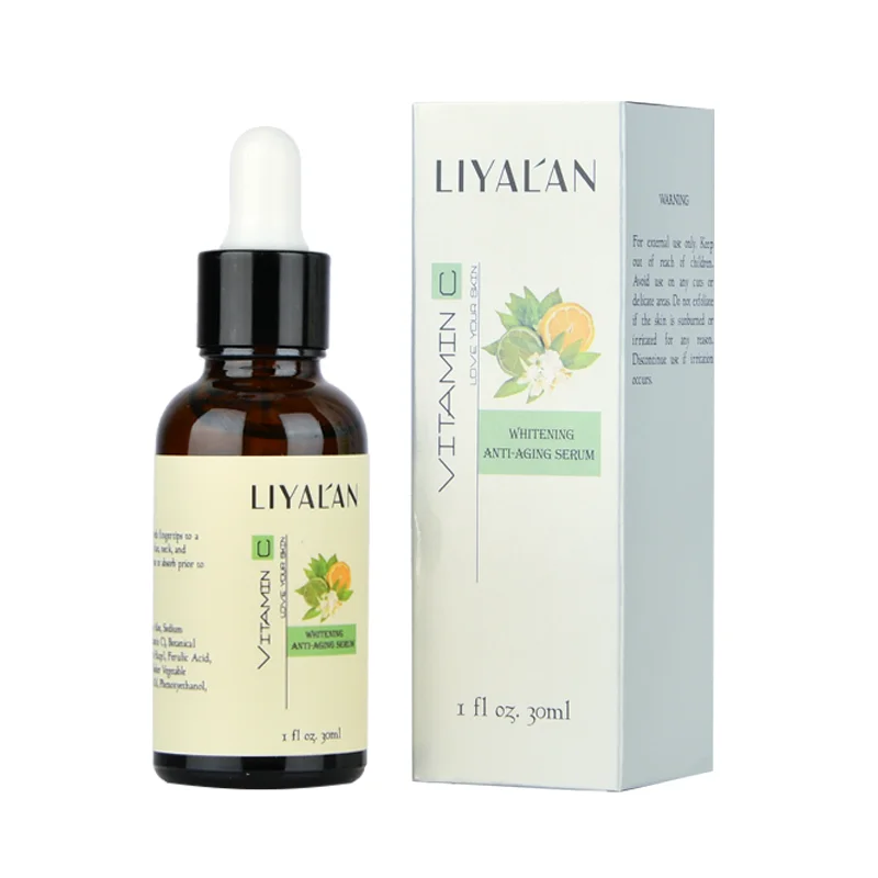 

OEM Skin Care Wholesale Organic Natural Anti Aging Whitening Private Label 20% Vitamin C Serum With Hyaluronic Acid