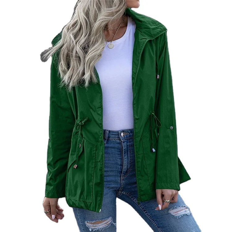 

LvCong Wholesale custom logo jackets for women 2021 hoodie zip up workout waterproof running jacket