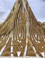 

African lace fabrics new design african velvet lace with sequins