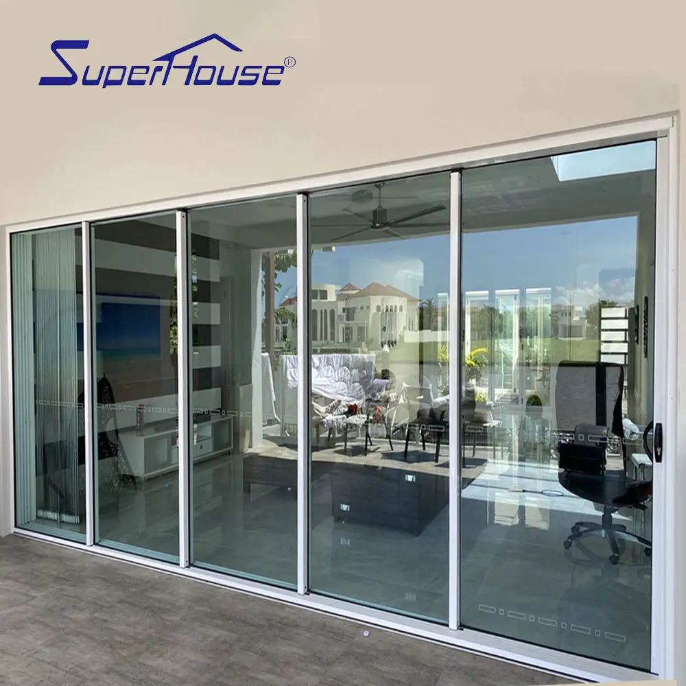 USA standard NAFS/AAMA top u channel glass sliding door for sell