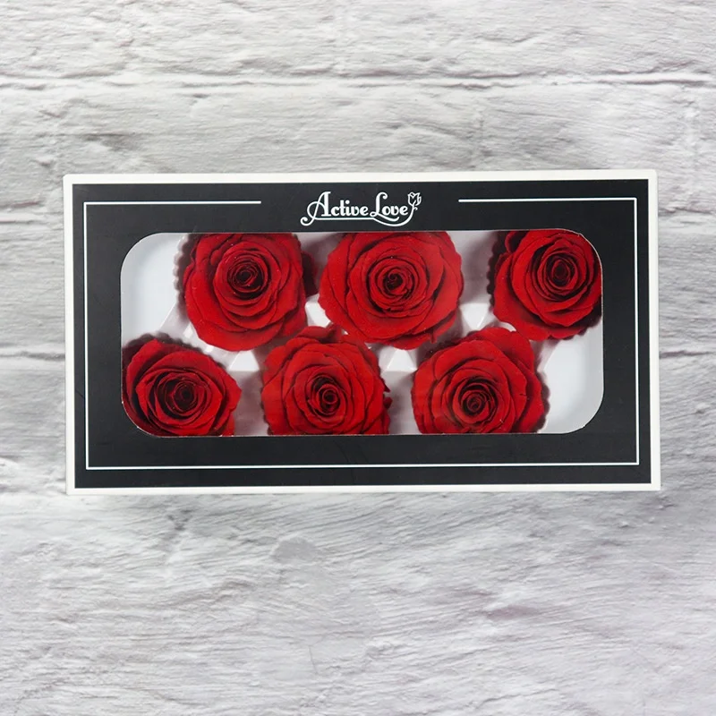 

Preserved rose head 6 pieces of equipment 5-6 cm DIY teaching materials source manufacturers wholesale, To be required