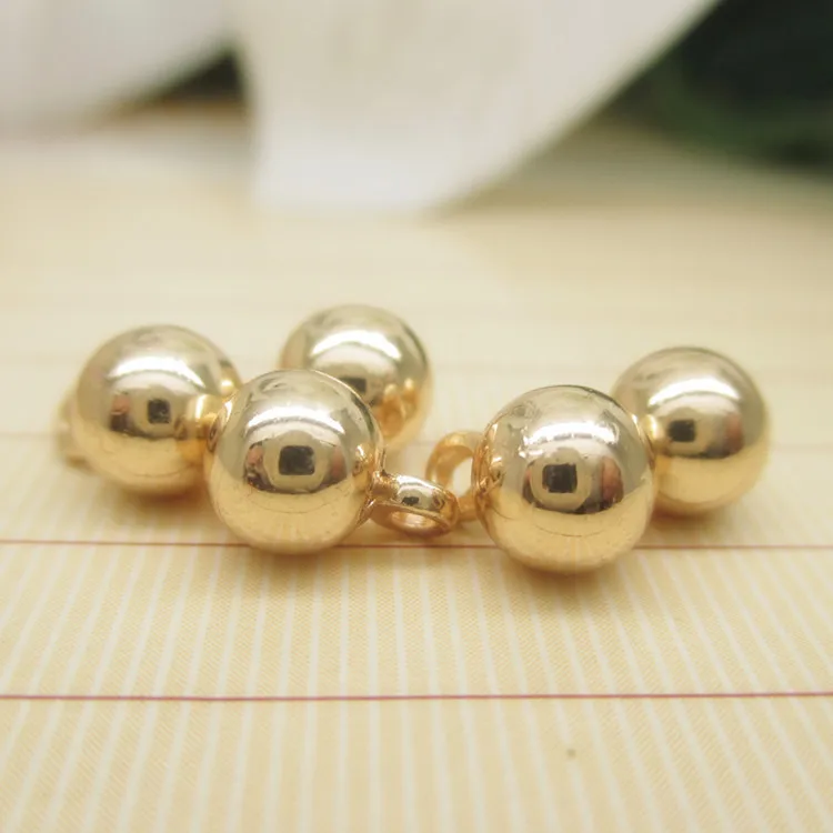 

NANA high quality fashion 24k gold filled 4x6.5mm round ball charm and pendant for jewelry findings