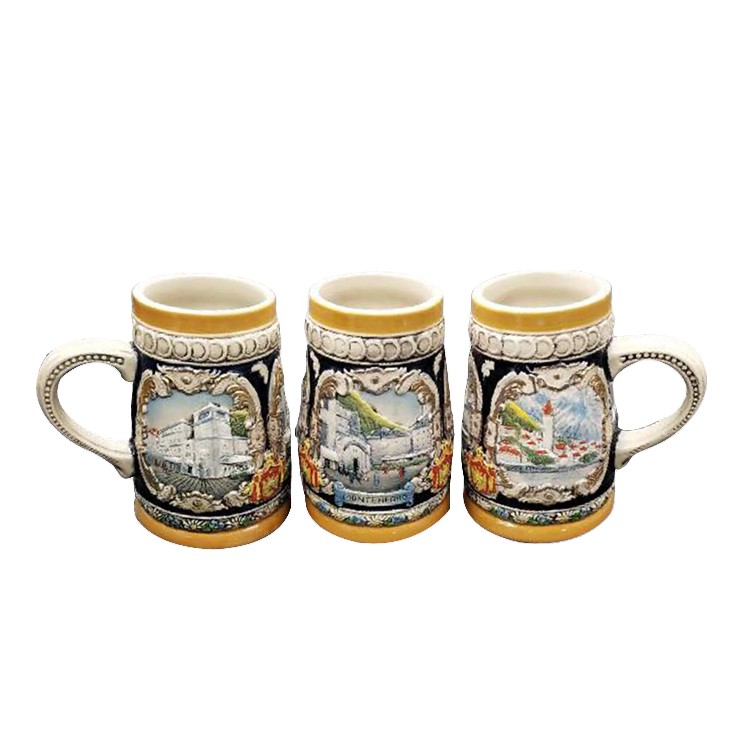 

Custom size 32 Oz Ceramic Beer Mug with handpaint