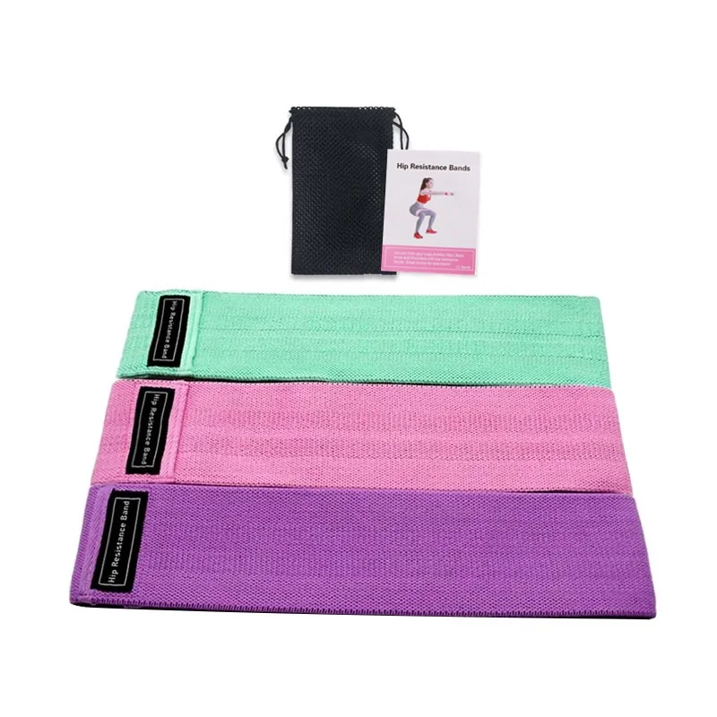 

Custom logo fabric Hip circle booty band fitness sports resistance bands yoga fitness elastic rope, Customized color
