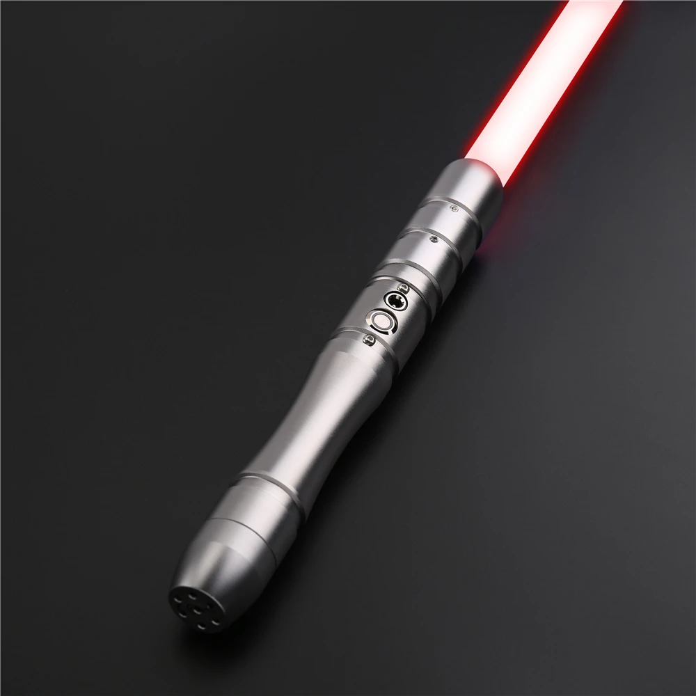 

TXQsaber RGB Lightsaber 58cm Short Blade for Children Blaster Stunt with 1 Soundfonts 12 Colors Changing LED Toys for Kids