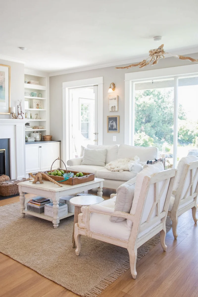A coastal kitchen with kid-friendly features
