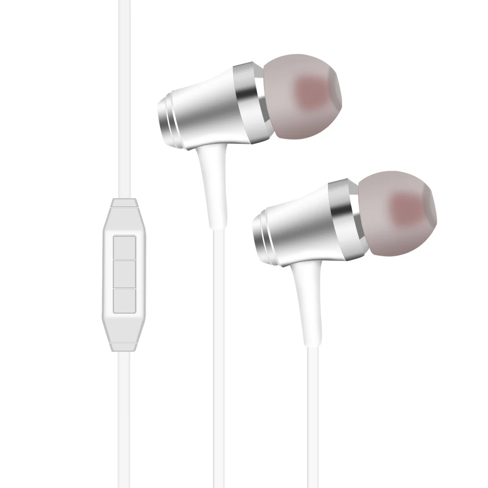 

3.5mm Jack Earphones Headphone 1.2 M Handsfree Stereo in-ear Wired Earphone for iphone, Black/custom color