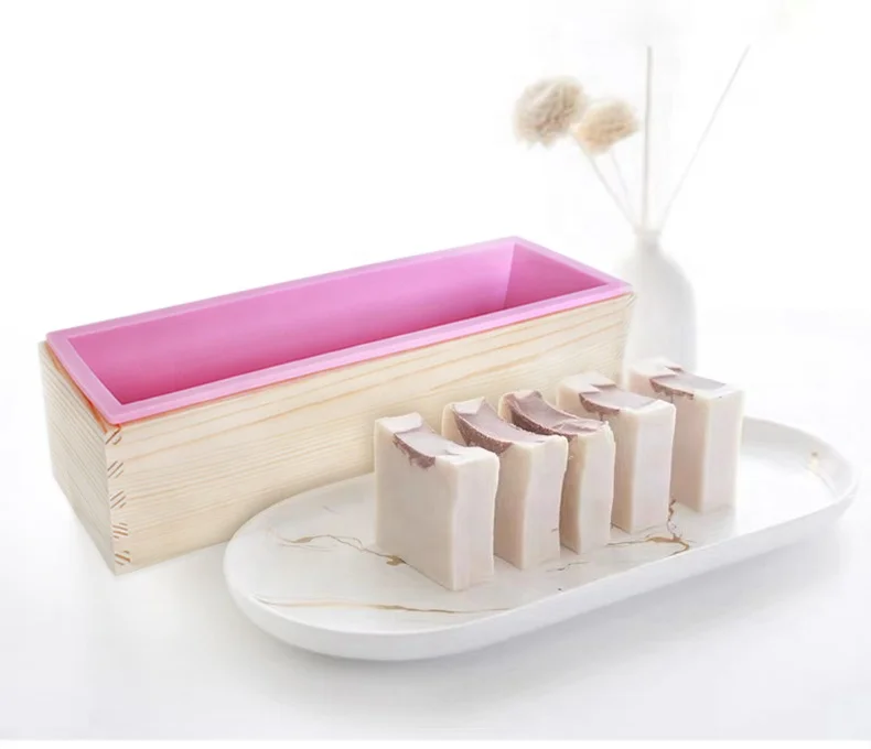 

Hot selling handmade diy custom logo silicone soap mold, Pink