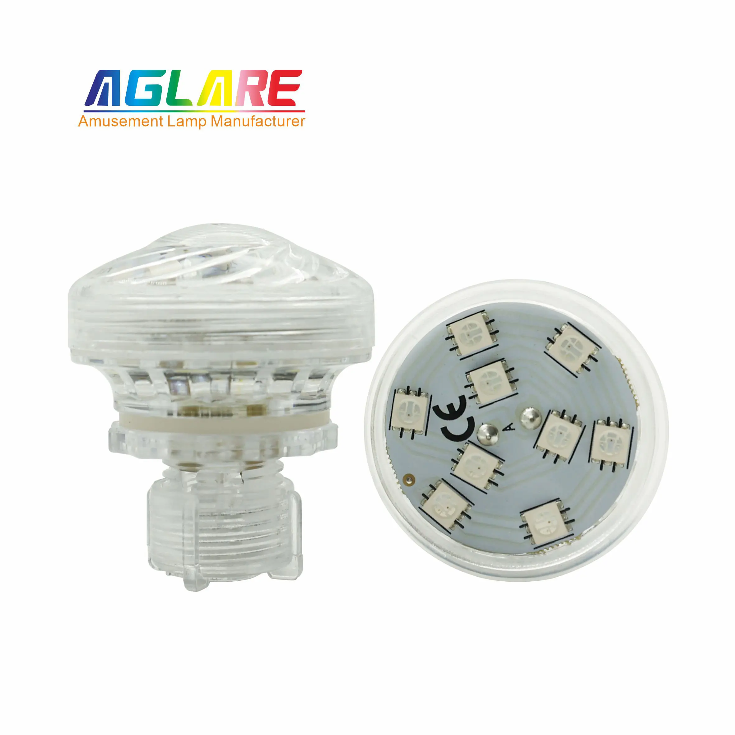 

Ac24V 46Mm 6W3528 9Rgb5050 Leds Lamp Led Amusement Rgb Carnival Lights Led Fairground Cabochon Light