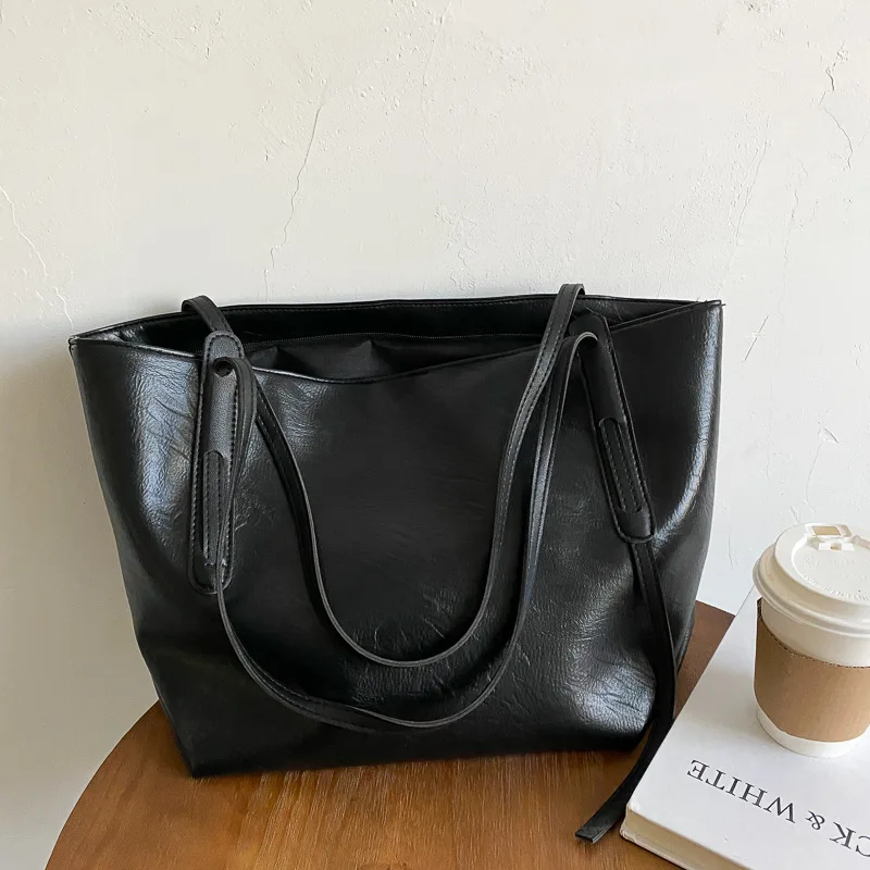 

Autumn Large Capacity Ladies Bags 2021 New Trendy Fashion Shoulder Tote Bag Wild Simple Casual Handbag