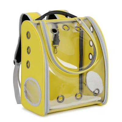 

Foldable Backpack Cat Carrier Cage Transparent Pet Carrier Bag Travel Soft Bag
