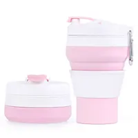 

Recycled Collapsible Leak Proof Coffee Travel Cup Folding Silicon Magic Mug With Lid