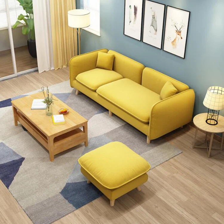 Hot Sale Nordic Fabric Sofa Washable Simple Modern Living Room