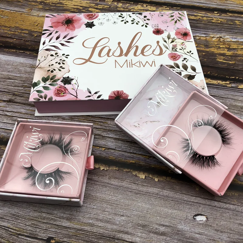 

Mikiwi Glitter Lash Box PVC Lashes Case for 25mm Mink Eyelashes Bling Eyelash Case