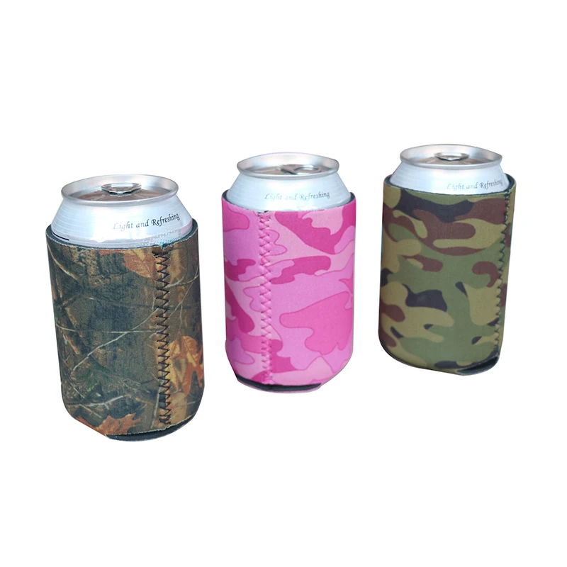 

Neoprene camouflage can cooler Camo stubby holder beer can sleeve