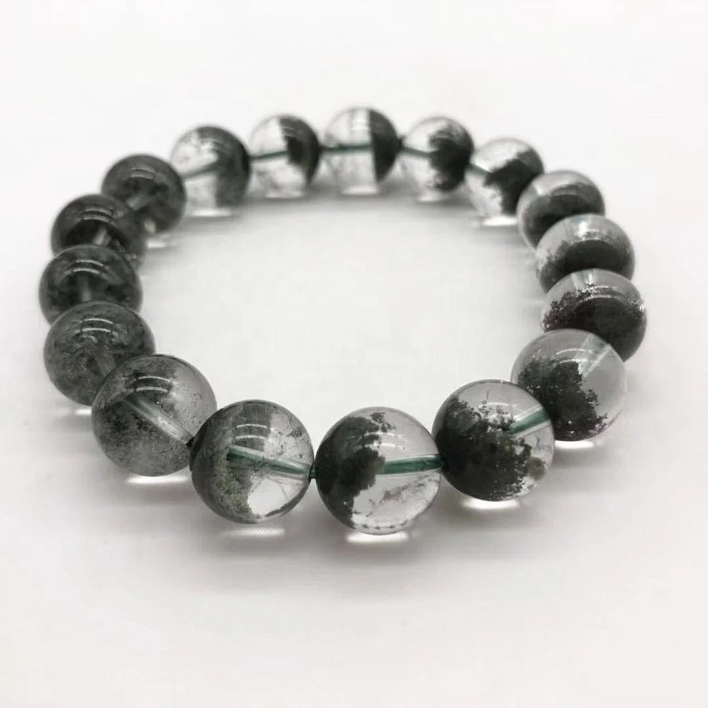 

Hot selling natural fashion quartz green ghost healing garden crystal bracelet