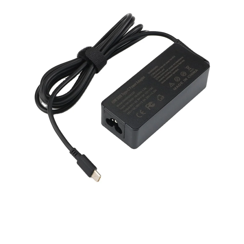 

45W 20V 2.25A TYPE-C Power Adapter for Lenovo Laptop ac charger, Black