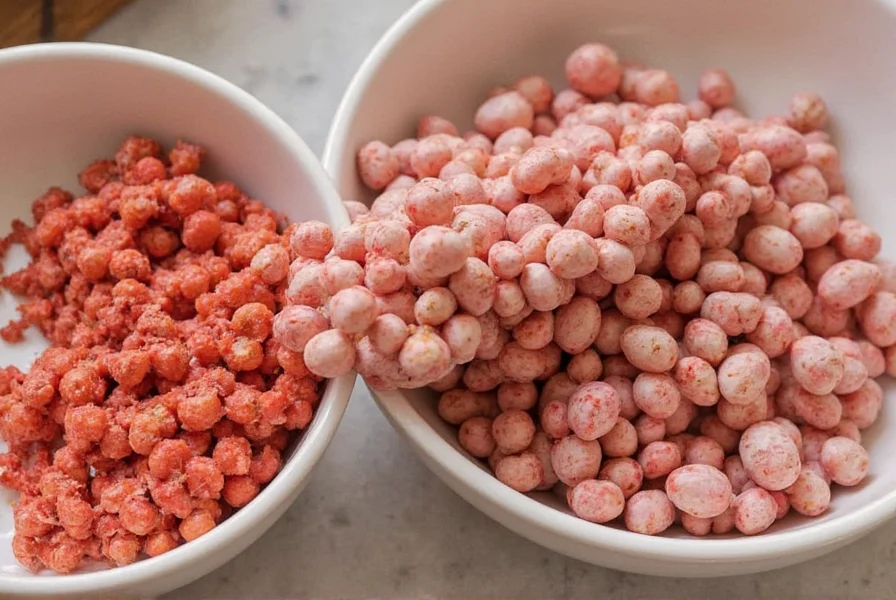 Close-up view of high-quality cayenne pepper powder showing vibrant red color and fine texture