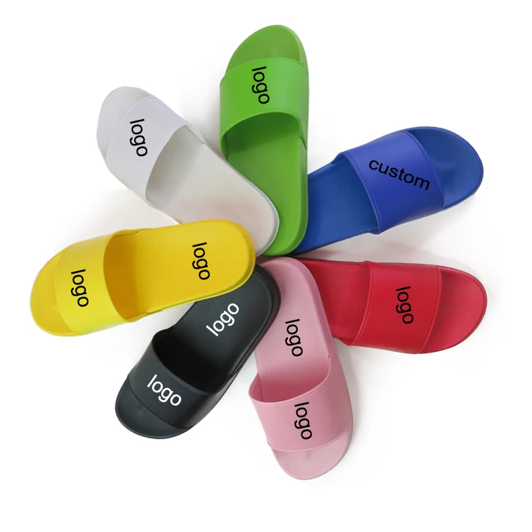 

Custom Fur Slides Trendy Designer Transfer Slide Medical Printed Hotel Slippers Latest Design Logo Adults Charm 8Mm