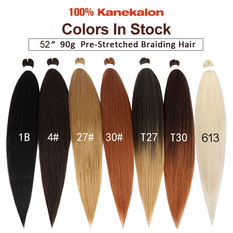 Stock Color Professional Kanekalon Easy Prestretched Pre Stretched Braiding  Hair 3 Pack Easy Braid Hair Braiding - Buy Professional Kanekalon Easy  Prestretched Pre Streched Braiding Hair 3 Pack Easy Braid Hair Braiding, Braid,Braid