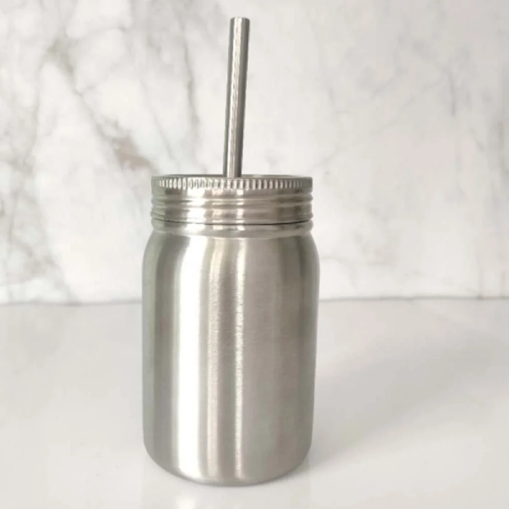 

12oz Mason Jar Tumblers Vacuum Insulated Mason Jars with Handles and Straw Lids Mason Jars in Bulk Stainless Steel Mugs CE / EU, Customized color