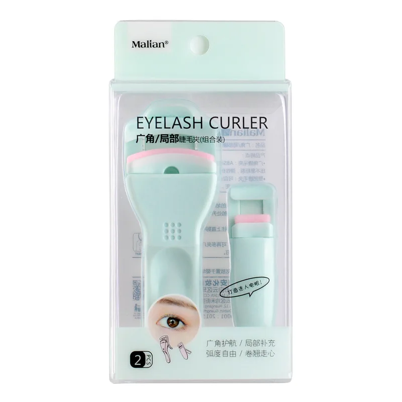 

New Professional Mini Eyelash Curler Portable Eye Lashes Curling Clip Cosmetic Makeup Tool Accessories Eyelash Tools, Pink/green/skin