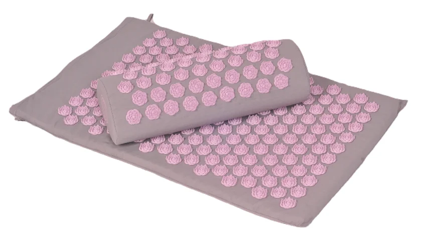 
ABS Rose spikes manufacture wholesale acupressure mat pillow and carry bag eco foam filling 