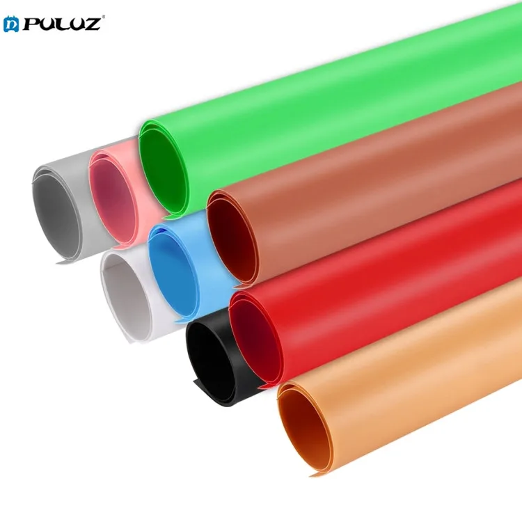 

PULUZ  Photography Background Photo Studio Backdrops PVC Paper for Shooting Tent, Blue, red, yellow, white, black