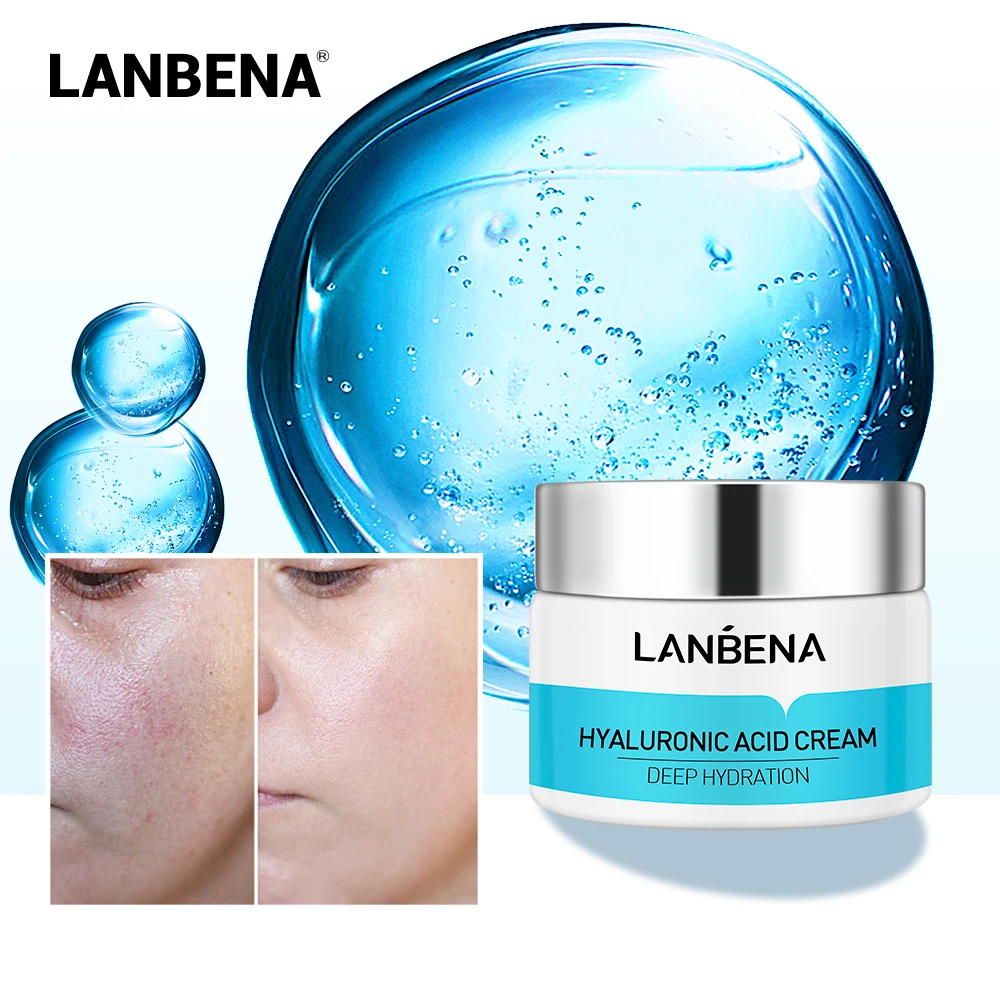 

LANBENA skin care hydrating face cream with hyaluronic acid, As photo