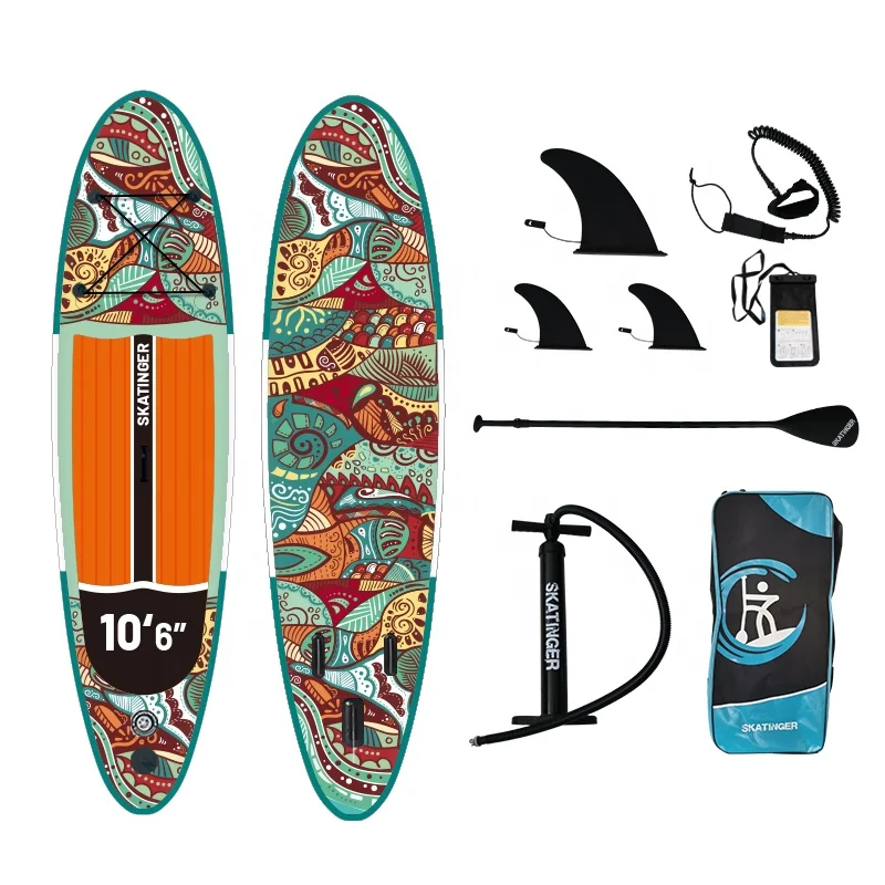 

China Golden supplier product inflatable SUP stand up paddle board with fin