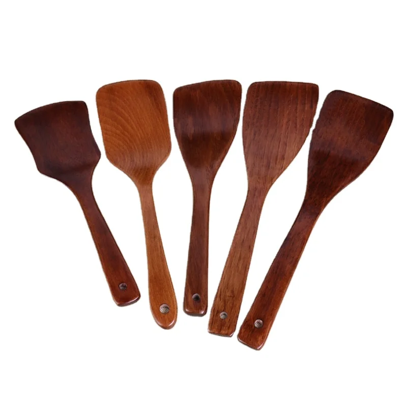 

Old Paint Long Handle Wooden Turner Cooking Wooden Spatula Non-Stick Special Spatula Wooden Turner Cooking Shovel