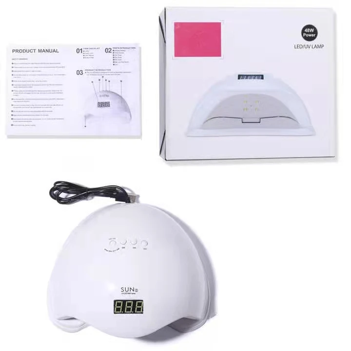 

Factory Direct USB SUN5 Fast Drying Led Gel Nail Light Sunlight Nail Dryers Intelligent Infrared Sensor 48W UV Nail Dryer Lamp, Pictures showed