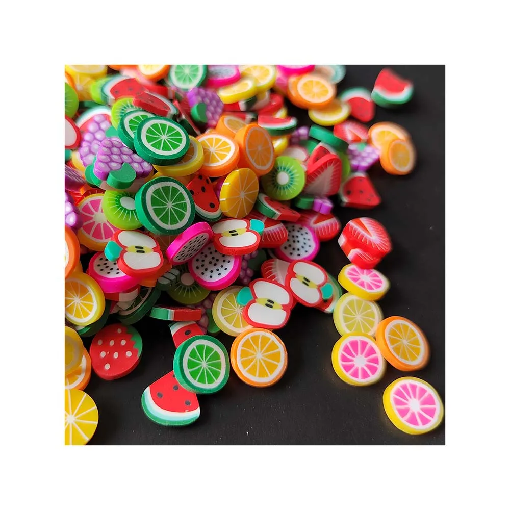 

10mm Fruit Slice Watermelon Lemon Nail Art Sticker DIY Design Decoration Beauty Polymer Clay Tool