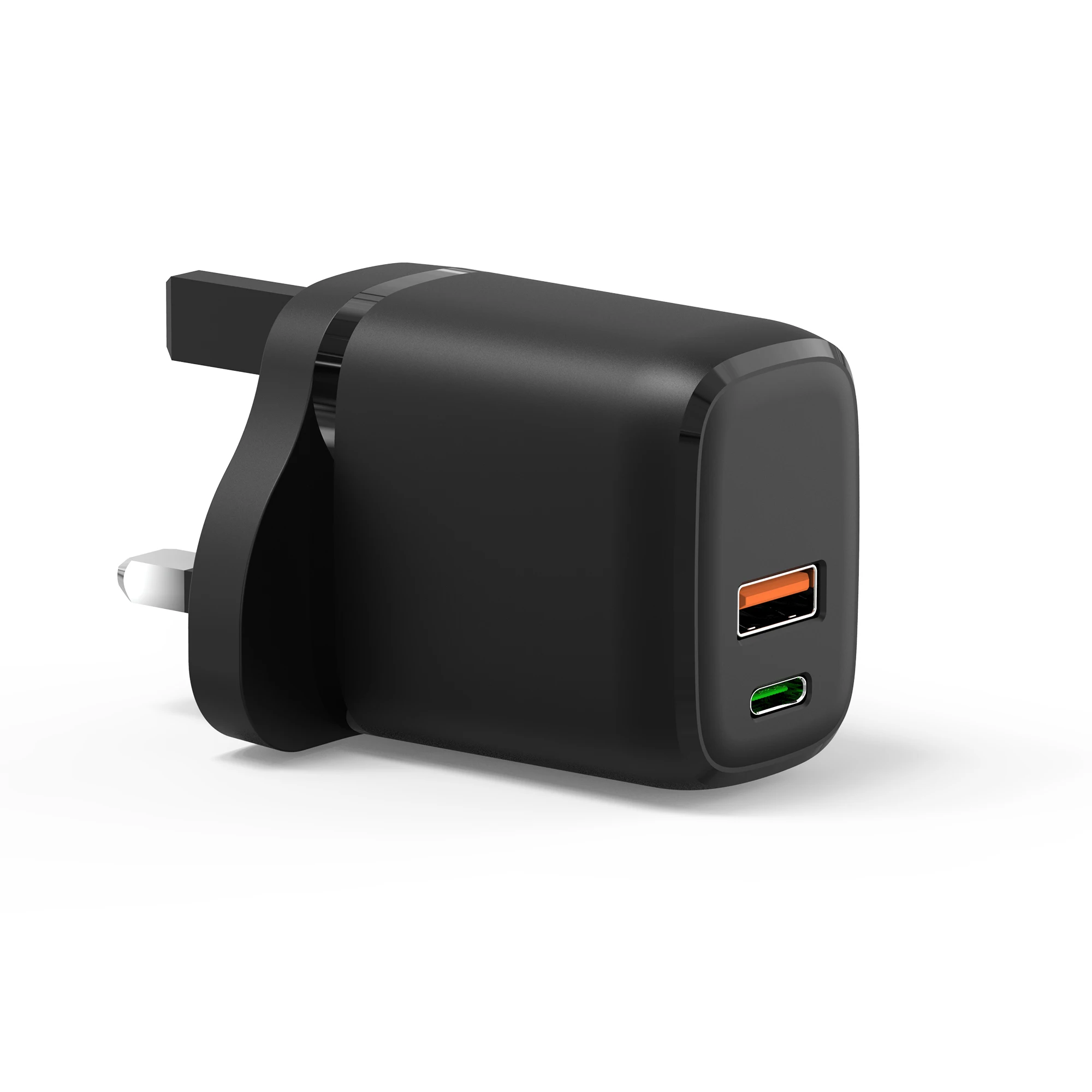 

US Plug PD 20W Mini Type C USB Quick Wall Charger, Black white