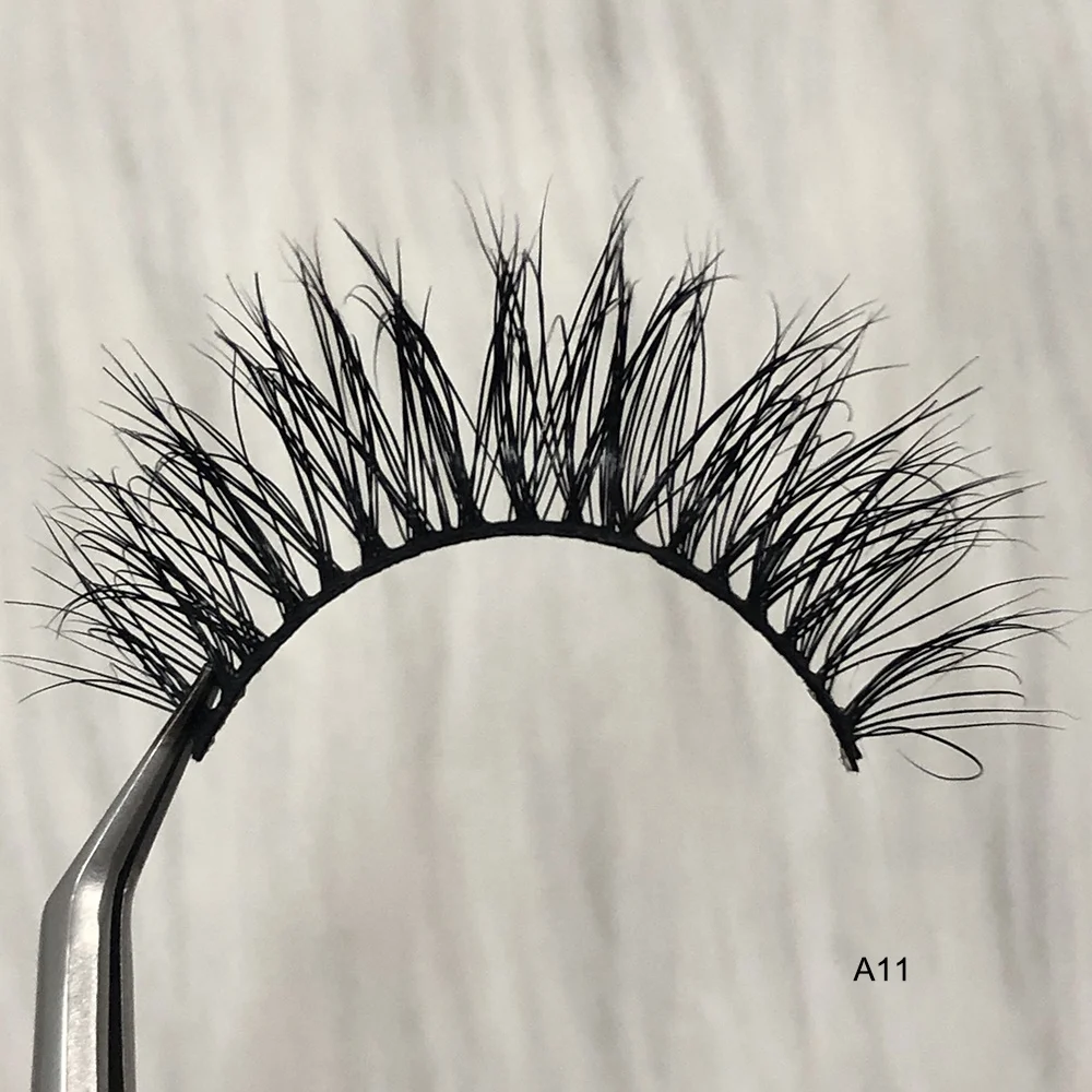 

New arrived 3d mink eyelashes 3d private label eyelashes mink natural, Black