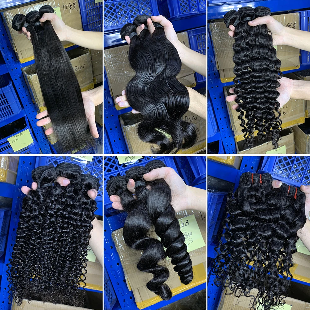 
Alimina 100 human unprocessed brazilian hair bundles, virgin cuticle aligned hair extensions, grade 9A human hair wholesale 