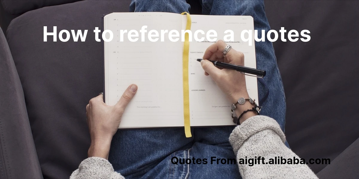 how to reference a quotes