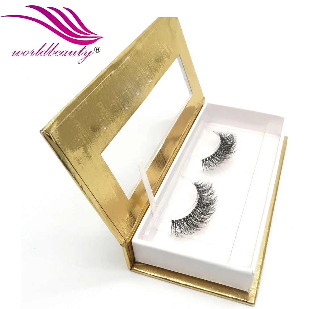 

Worldbeauty Faux Mink Eyelash Wholesale Private Label High Quality 3D Hand Made Natural Long Synthetic Hair Top Qulity OEM ODM, Black