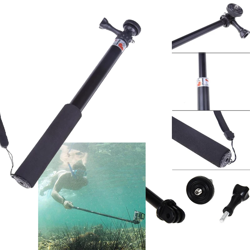 

Waterproof Monopod Tripod Telescoping Stick Extendable Baton Selfie Handheld Sophie Sticks w/Mount