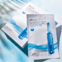 

BINGJU GMPC FDA private label hyaluronic acid ampoule high moisturizing mask for low price