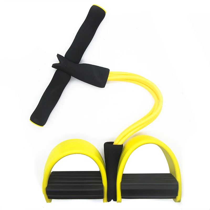 

Pedal resistance band sit-up pull rope with foot strap multifunctional fitness tension band home workout equipment tummy trimmer, Red,black,yellow,blue,green