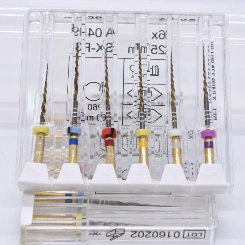 
Dental superfiles gold flexible files heat acticvation root canal files 25mm niti instrument SX-F3 dentistry tool instrument 
